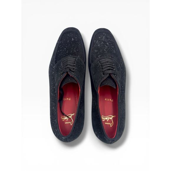 Suede Black Sparkle Lafitte Lace Up Shoes EU 41 main image 7